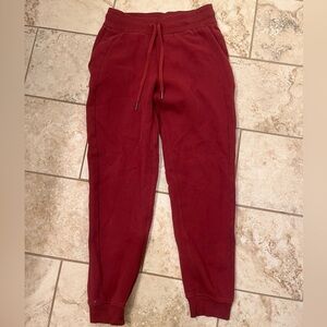 Lululemon Scuba High-Rise Joggers, red